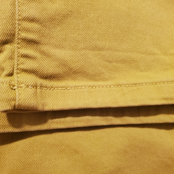 Eileen Fisher Mustard Green straight leg jean. Reduced - Picture 6 of 6
